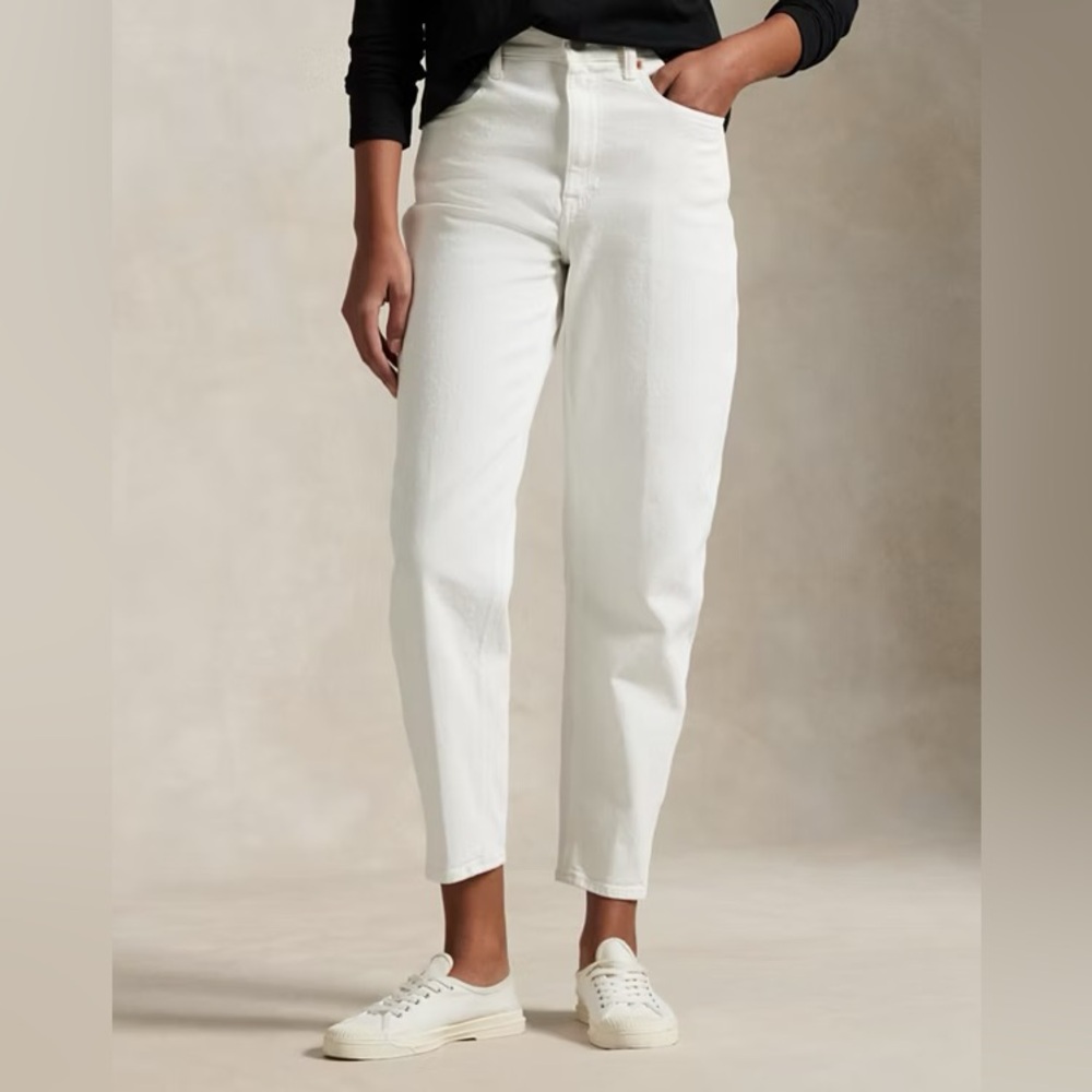 Vintage Classic Straight White Jeans